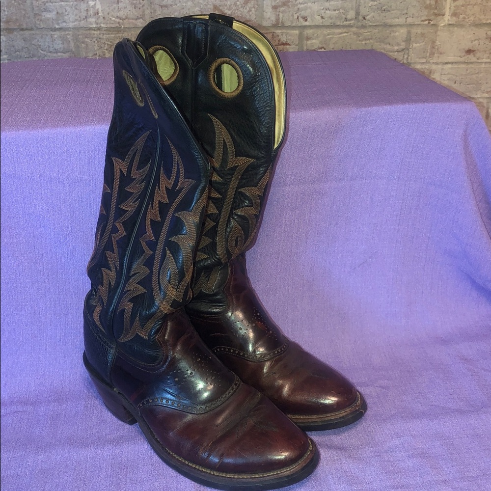 Used Men’s Tony Lama Buckaroo Boots W/Shark Counter Size 10D TL-6861